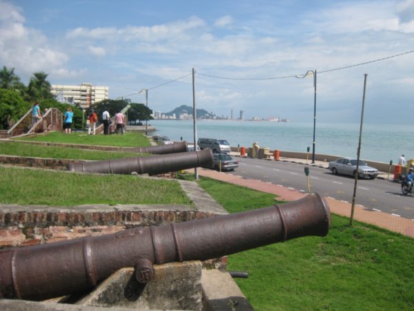 5. Cannons pointing to sea, Fort Cornwallis, Georgetown, Penang
