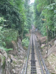 47. The funincular railway up Penang Hill