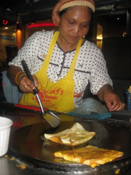 1. Cooking up the pancakes, Ao Nang