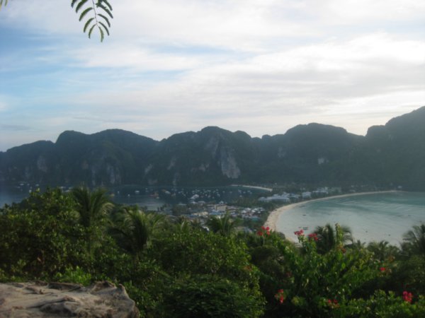 108. Ton Sai and Lo Dalam beaches from viewpoint on Phi Phi Don