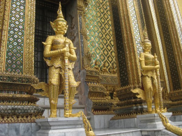 5. Gold plated figures, Temple of the Emerald Buddha, Bangkok