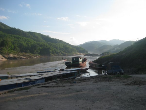 10. The Mekong River at Pakbeng, Day 1 of the slowboat down the Mekong