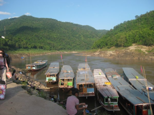 11. The Mekong River at Pakbeng, Day 1 of the slowboat down the Mekong