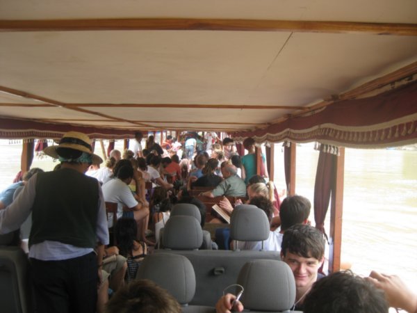 14. A packed boat full of tourists, Day 2 of the slowboat down the Mekong