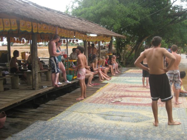 2. The first bar on the tubing, Vang Vieng