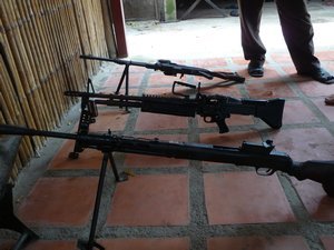 41. A selection of the guns you could shoot at the shooting range near Phnom Penh