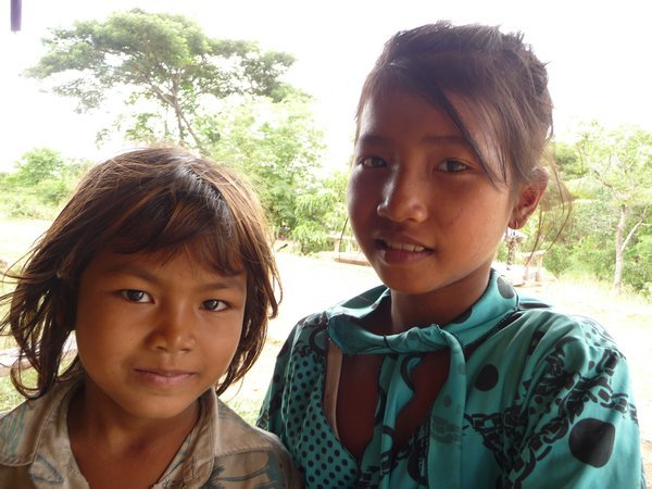 9. Two cute Khmer children, Battambang