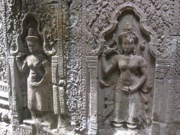 7. Carving at Preah Khan, Temples of Angkor