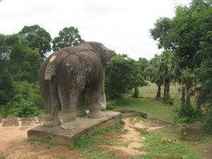 19. Elephant sculpture, East Mebon, Temples of Angkor