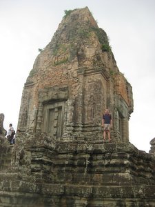 28. Mike standing at the top of Pre Rup, Temples of Angkor