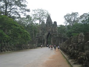 94. The southern entrance to the ancient city of Angkor Thom