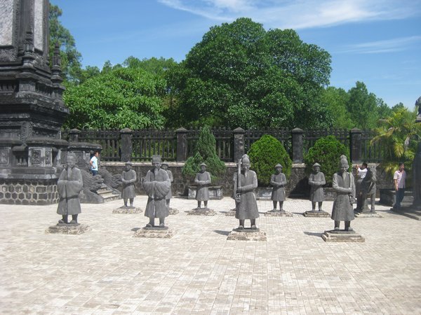 17. Statues of mandarins, Khai Dinh Tomb, Hue