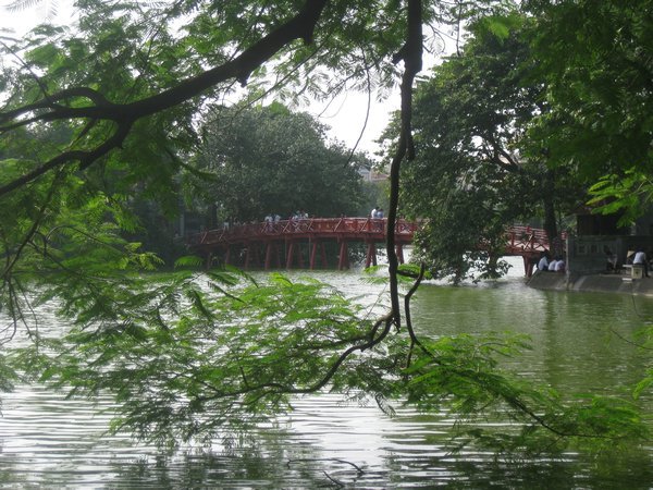 3. Huc Bridge, Hoan Kiem Lake, Hanoi