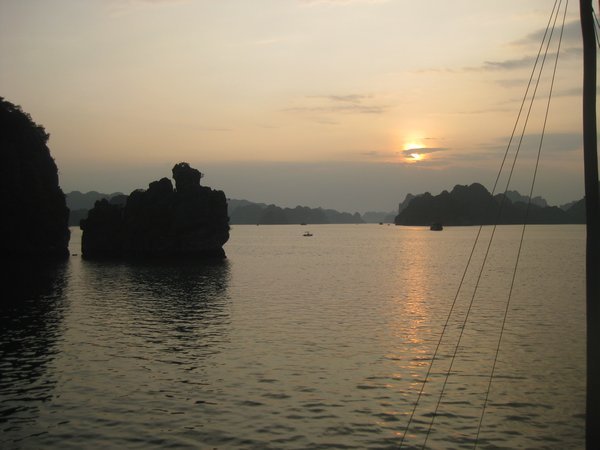 10. Sunset in Halong Bay