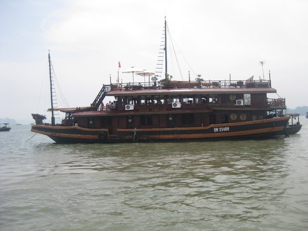15. The sailing boat, Halong Bay