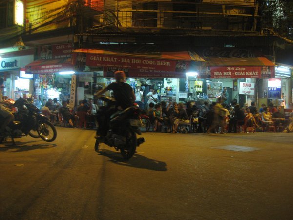 5. A Bia Hoi establishment in Hanoi spilling out into the streets
