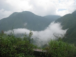 19. Cloud clinging to the mountains, near Sapa