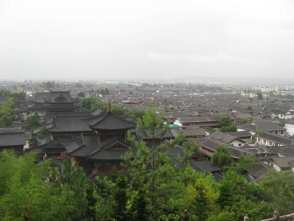 8. Looking out over Lijiang's old town