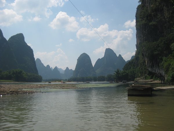 24. The Li River at the end of the cruise at Xingping....replicated on the 20 Yuan note