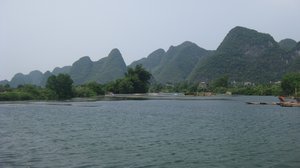 47. Limestone karst scenery along the Yulong River