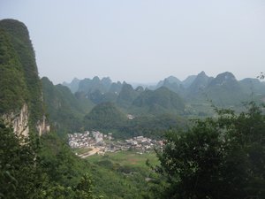 51. The view from the top of Moon Hill, near Yangshuo