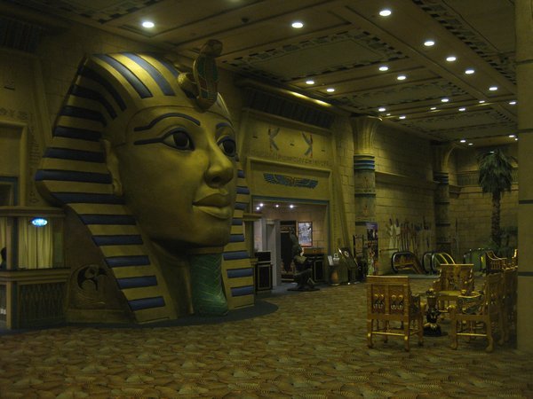 14. The inside of the Pharaoh's Palace casino, Macau