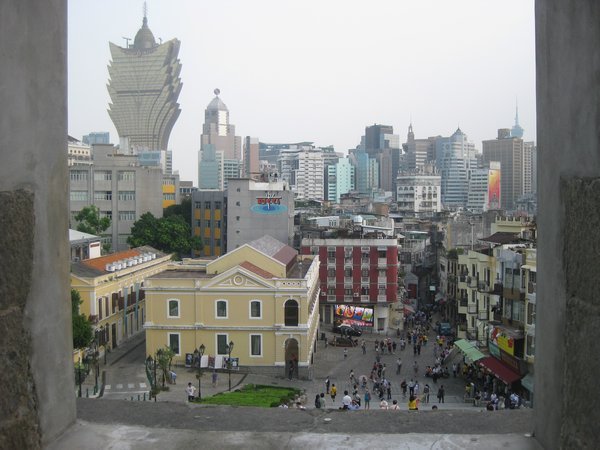 7. A view from the facade of the Church of St Paul, Macau