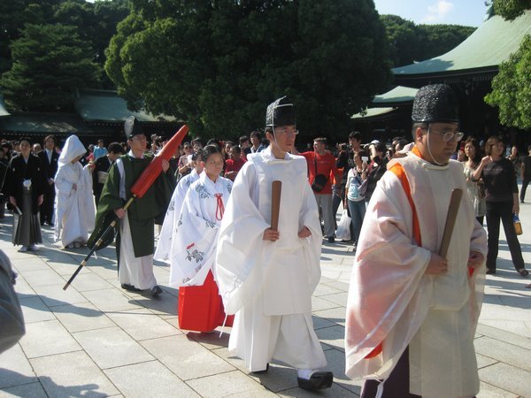 57. Wedding procession in front of Meiji Shrine, Tokyo