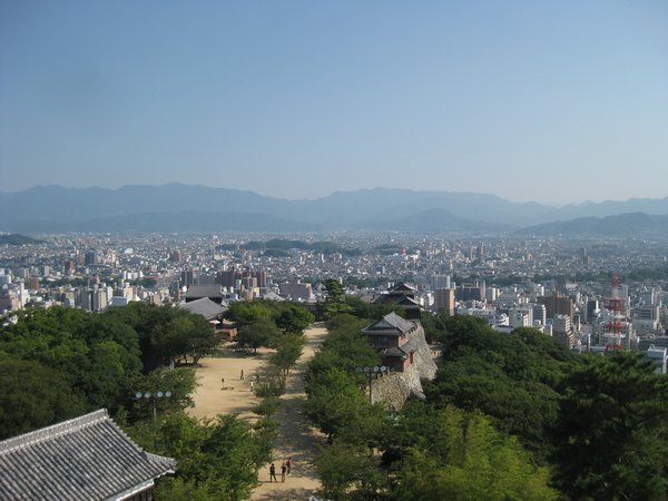 31. View over Matsuyama from Matsuyama Castle