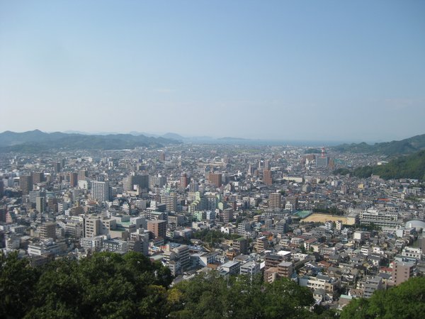 32. View over Matsuyama from Matsuyama Castle