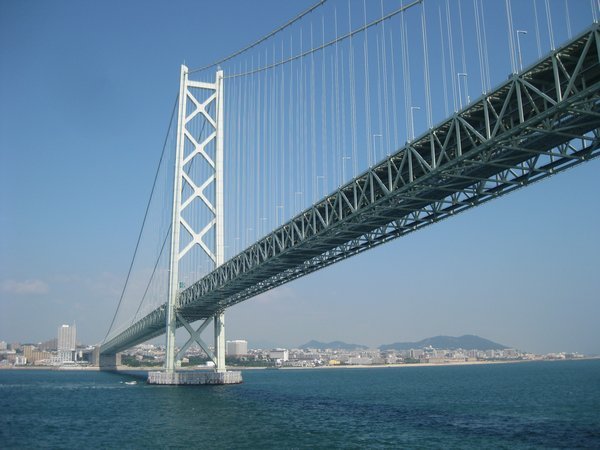 27. Akashi Kaikyo suspension bridge, near Kobe