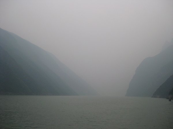 10. Wu Gorge shrouded in mist, Yangtze River