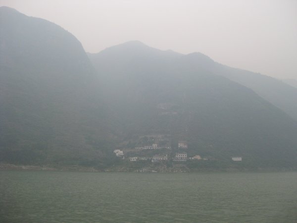 11. A small settlement in Wu Gorge, Yangtze River