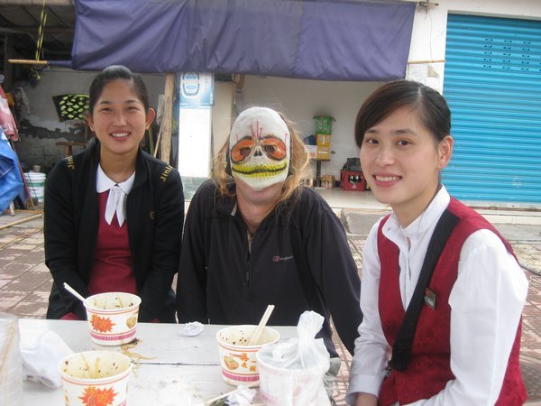 43. Dressed to impress!, with some girls in Fengdu - The Ghost city, Yangtze River