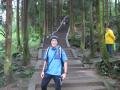 1. Jin at the start of the climb on Emei Shan
