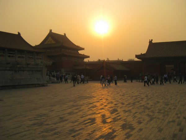 27. The sunsetting over the Forbidden  City, Beijing