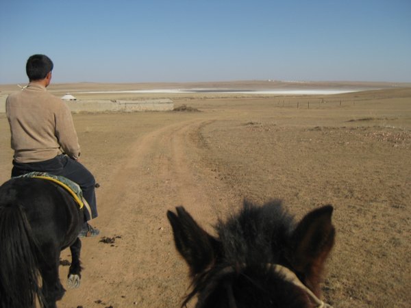 19. Arriving back home after horsing around on the grasslands, Inner Mongolia