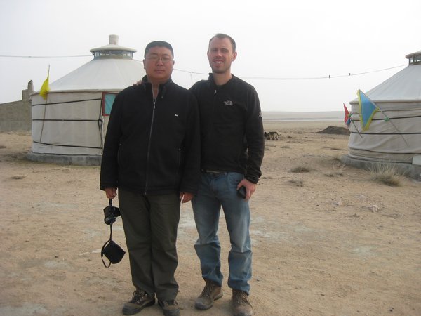 26. With the driver, Xilamuren grasslands, Inner Mongolia