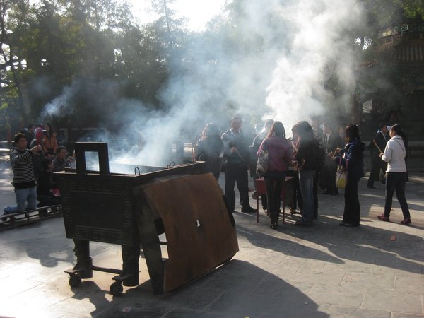 2. Incense burning at Lama Temple, Beijing