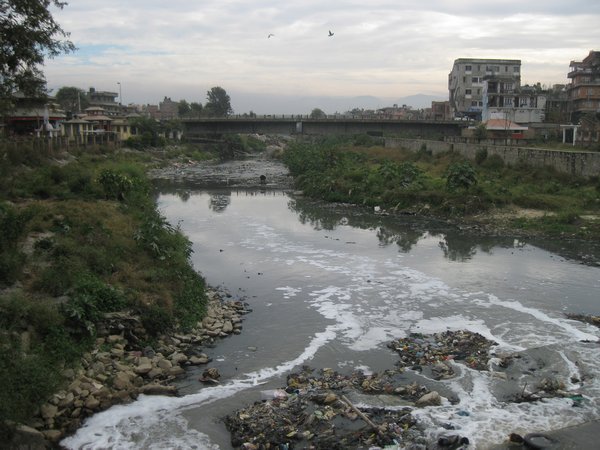 1. This river in Kathmandu wouldn't win any prizes for cleanliness!
