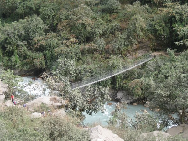 15. One of the  many bridges that cross the Marsyangdi River, Day 2, The Annapurna Circuit