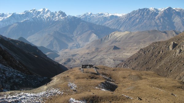 107. Descending from Thorung La Pass, Day 6, The Annapurna Circuit