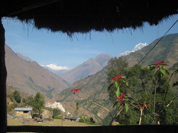 147. Taking a break and admiring the view, Day 9, The Annapurna Circuit
