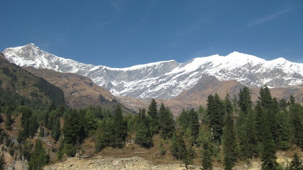 133. The Dhaulagiri Range between Larjung and Ghasa, Day 8, The Annapurna Circuit