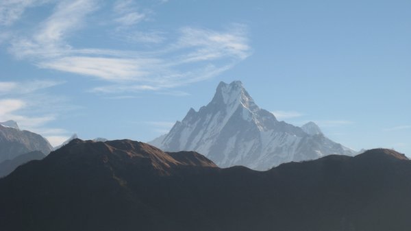 158. Machapuchhare or the fishtail mountain from Poon Hill, Day 10, The Annapurna Circuit