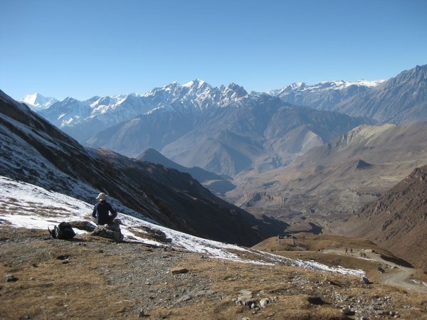 106. Descending from Thorung La Pass, Day 6, The Annapurna Circuit