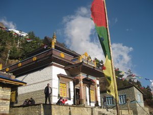 53. Tibetan monastery, Upper Pisang, Day 4, The Annapurna Circuit