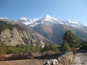 58. Scenery between Pisang and Humde, Day 5, The Annapurna Circuit