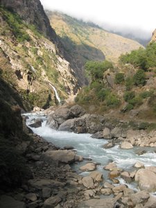21. The roaring Marsyangdi River, Day 3, The Annapurna Circuit