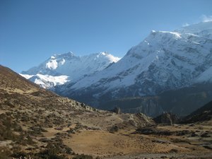 85. Scenery between Manang and Ledar, Day 5, The Annapurna Circuit